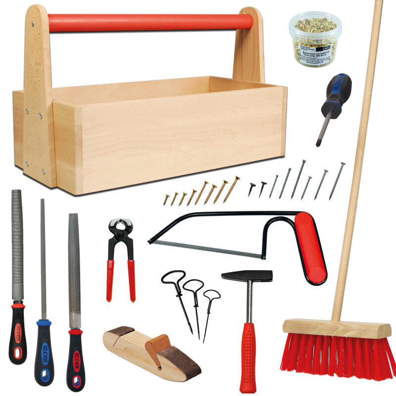 GOWI Würth Bohrhammer Professional Werkzeug Set für Kinder 14tlg 556-12 