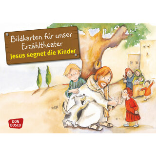 Kamishibai Karten Jesus segnet die Kinder