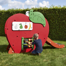 Spielgerät für Kleinkinder Apfel, Raupe und Spielpanele