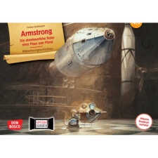Kamishibai Karten Armstrong. Die abenteuerliche Reise einer Maus zum Mond