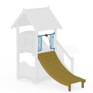 Anbau-Kletterrampe für Spielplatzgerät