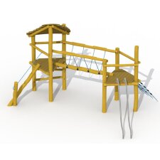 Robinie Käferbrücke mit Dach