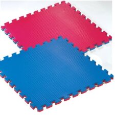 Fallschutzmatte für den Innenbereich blau/rot